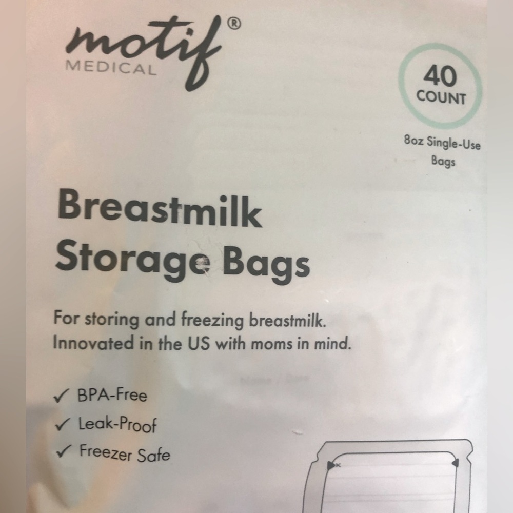 Motif Breastmilk Storage Bags (40ct)